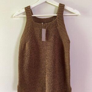 J.Crew Knit Tank, Dark Olive Color, Size S, NWT.
